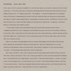 Brad Mehldau - Suite: April 2020 