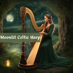 Irish Celtic Spirit of Relaxation Academy - Moonlit Celtic Harp_ Medieval Harp Serenade in Ethereal Night